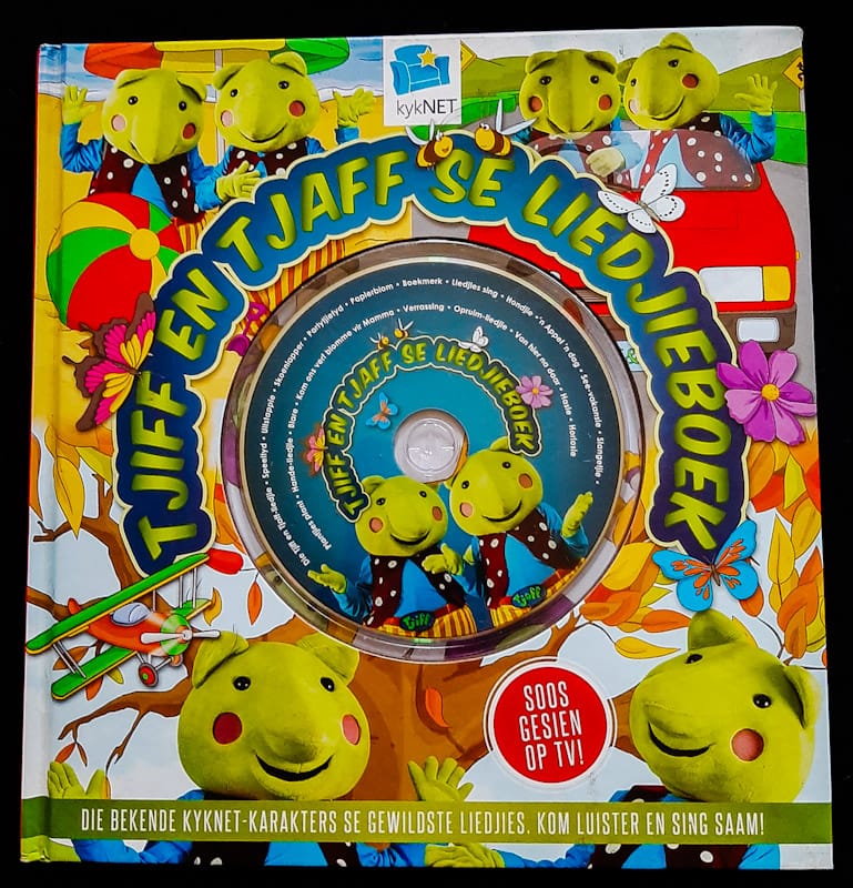 Front of cover of Tjiff En Tjaff Se Liedjieboek (Extra Large Hardcover)