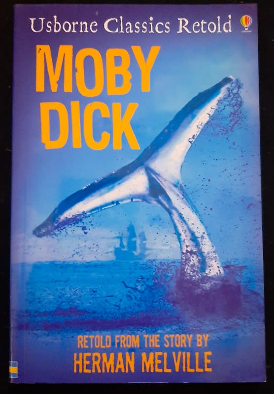 Front of cover of Usborne Classics Retold: Moby Dick (Herman Melville)
