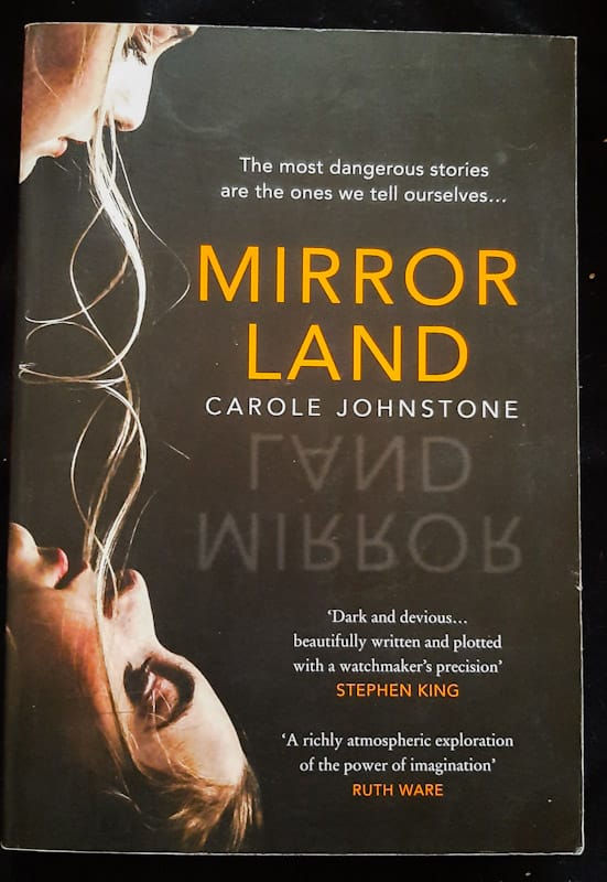 Front of cover of Mirrorland (Carole Johnstone)