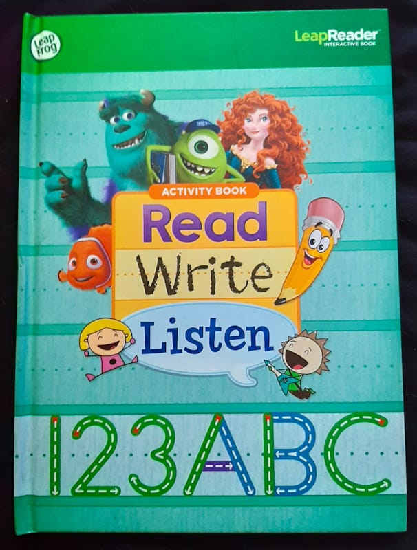 Front of cover of Leapreader: Read, Write, Listen 123 Abc (Leap Frog)