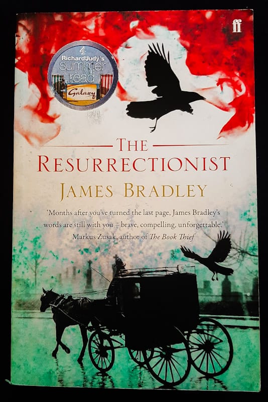 Front of cover of The Resurrectionist (James Bradley)
