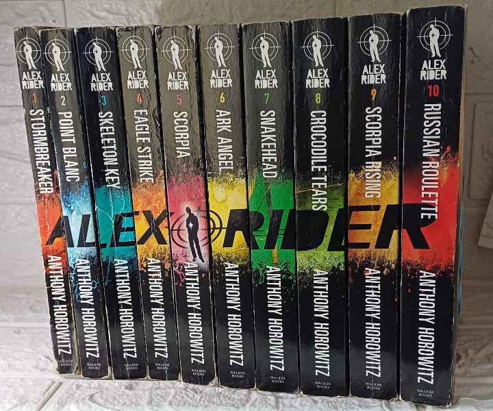 Front Cover Of Alex rider series (Anthony Horowitz)