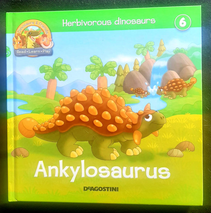 Front Cover Of Herbivorous Dinosaurs: Ankylosaurus (Deagostini)