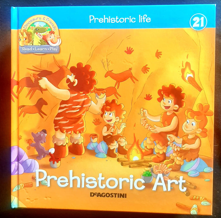 Front Cover Of Prehistoric Life: Prehistoric Art (Deagostini)