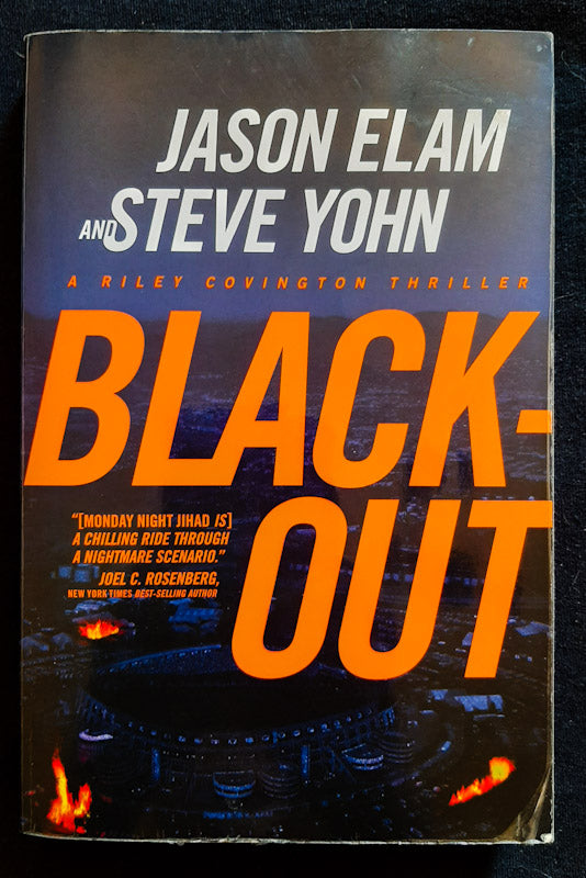 Front Cover Of Blackout (Riley Covington #3) (Jason Elam, Steve Yohn
)