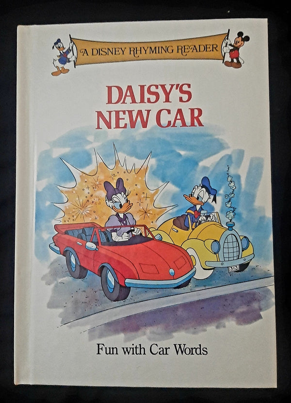 Front Cover Of A Disney Rhyming Reader: Daisy's new car