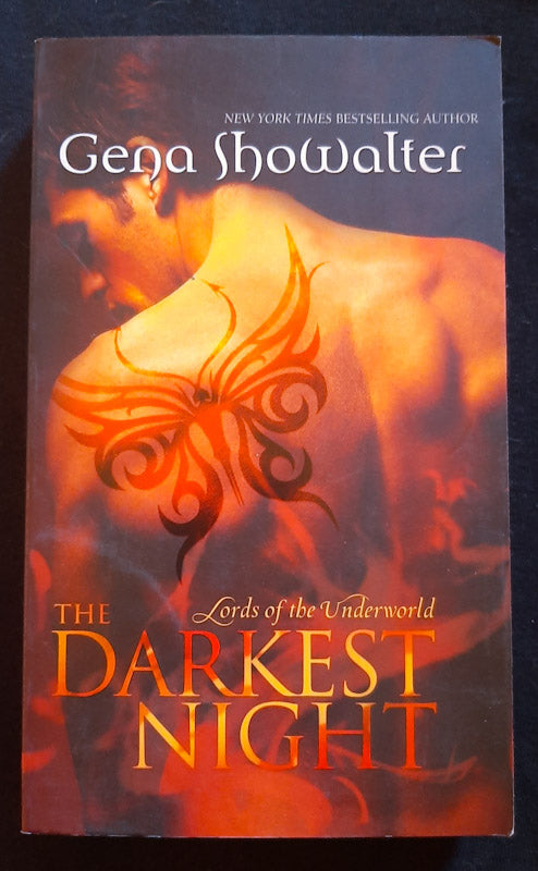 Front Cover Of The Darkest Night (Lords Of The Underworld #1) (Gena Showalter
)