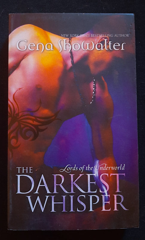 Front Cover Of The Darkest Whisper (Lords Of The Underworld #4) (Gena Showalter
)