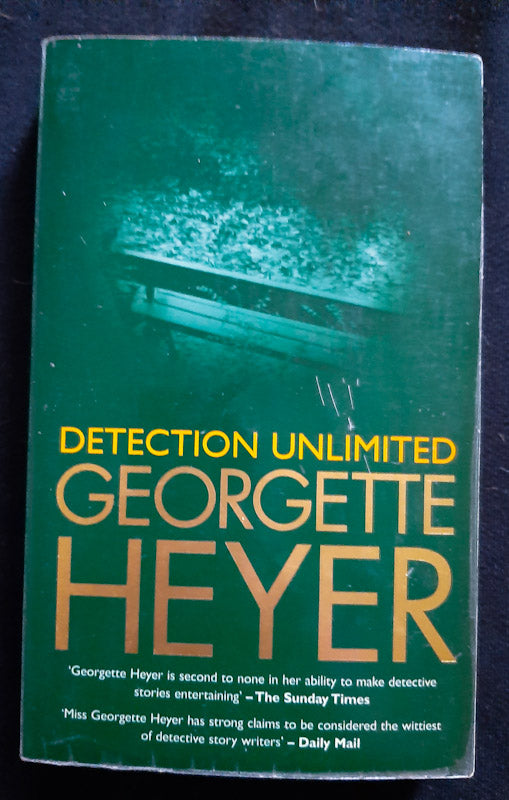 Front Cover Of Detection Unlimited (Inspectors Hannasyde & Hemingway #8) (Georgette Heyer
)