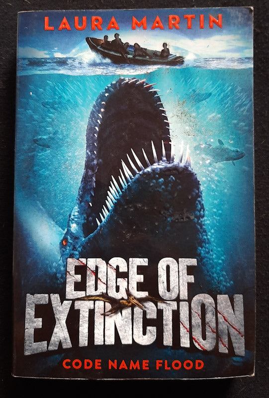 Front Cover Of Code Name Flood (Edge Of Extinction #2) (Laura Martin
)