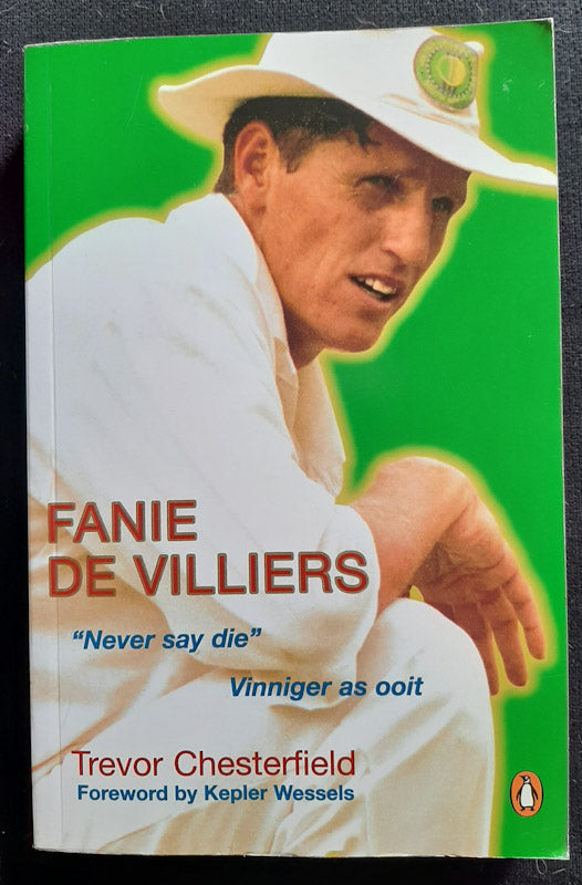 Front Cover Of Fanie De Villiers: "Never Say Die" (Trevor Chesterfield
)