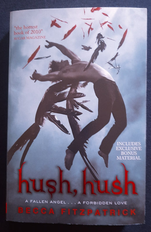 Front Cover Of Hush, Hush (Hush, Hush #1) (Becca Fitzpatrick
)