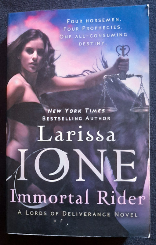 Front Cover Of Immortal Rider (Lords Of Deliverance #2) (Larissa Ione
)