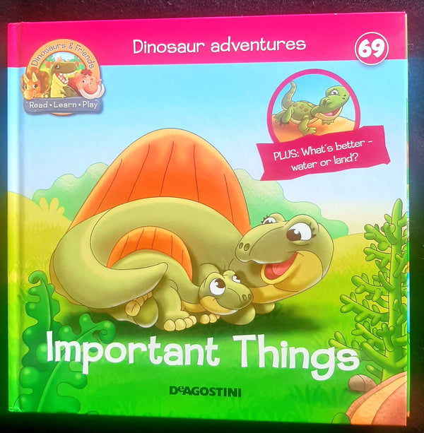 Front Cover Of Dinosaur Adventures: Important Things (Deagostini)