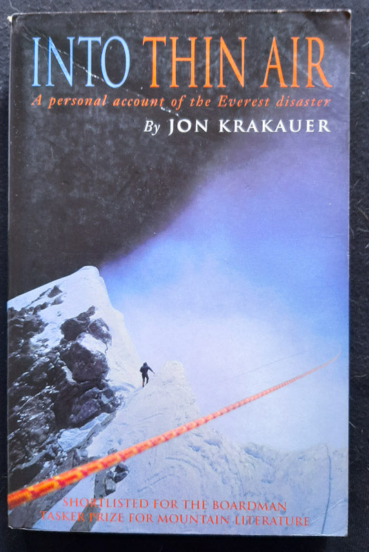 Front Cover Of Into Thin Air: A Personal Account Of The Mount Everest Disaster (Jon Krakauer
)