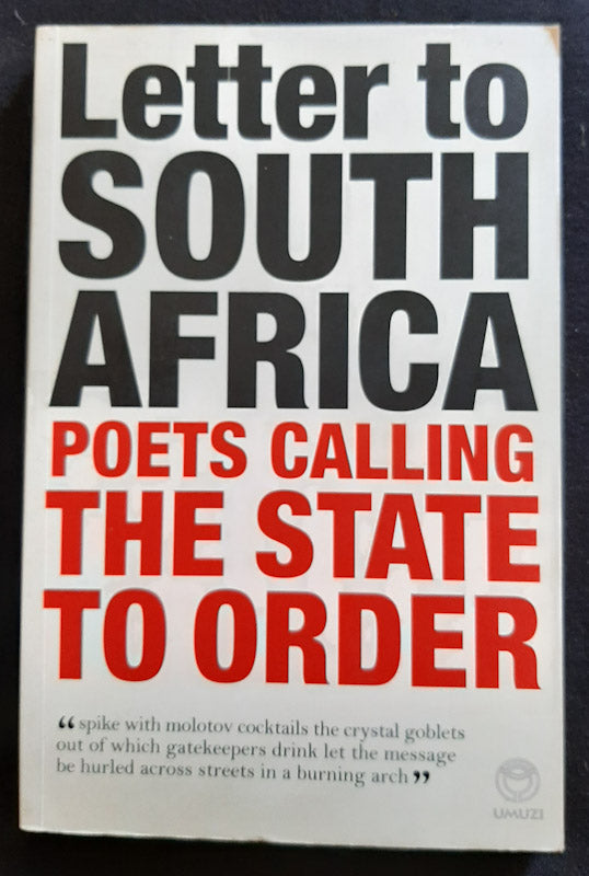 Front Cover Of Letter To South Africa: Poets Calling The State To Order (Willem Anker
)