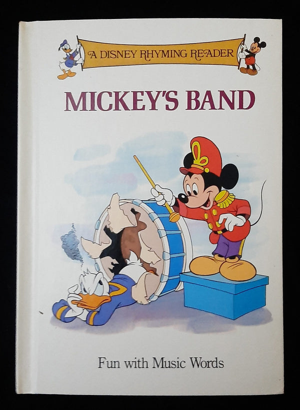 Front Cover Of A Disney Rhyming Reader: Mickey's band