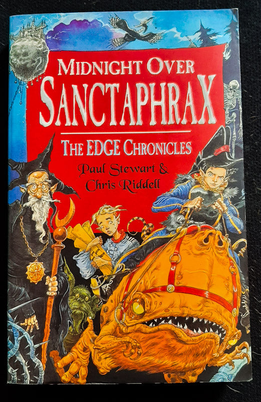 Front Cover Of Midnight Over Sanctaphrax (The Edge Chronicles, #6) (Paul Stewart)