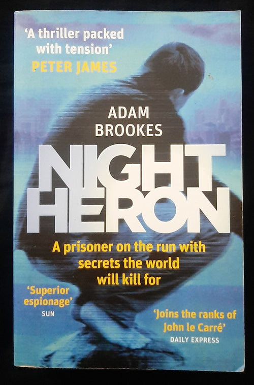 Front Cover Of Night Heron (Philip Mangan #1) (Adam Brookes)