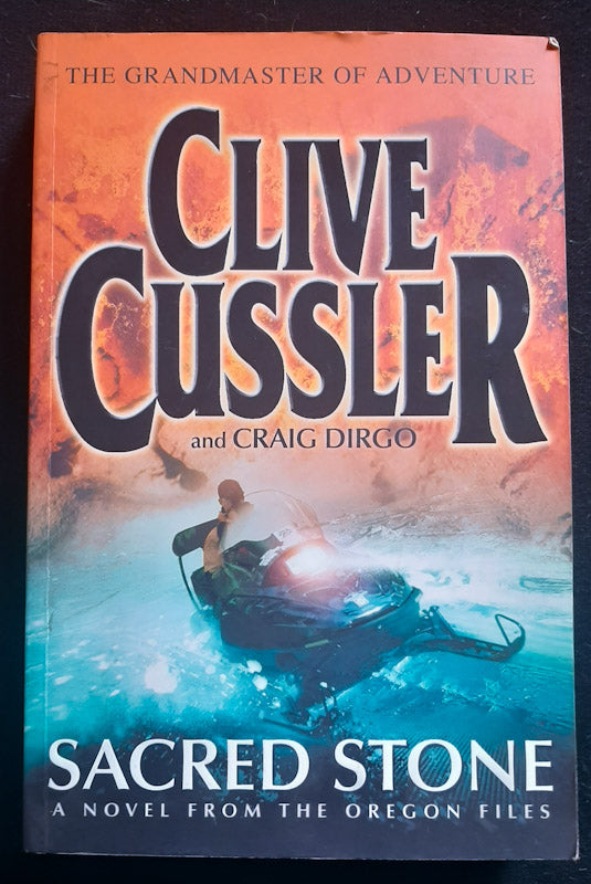 Front Cover Of Sacred Stone (Oregon Files #2) (Clive Cussler
)