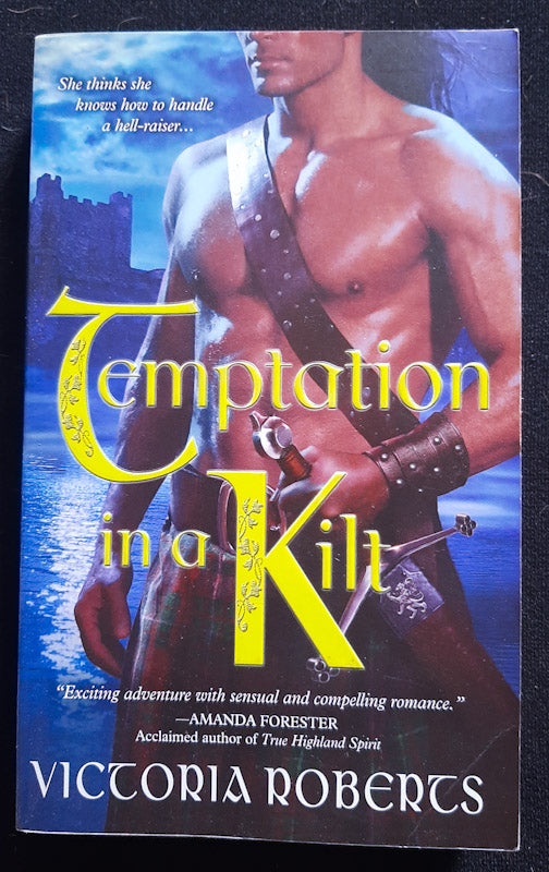 Front Cover Of Temptation In A Kilt (Bad Boys Of The Highlands #1) (Victoria Roberts
)