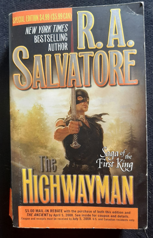 Front Cover Of The Highwayman (Saga Of The First King #1) (Ra Salvatore
)