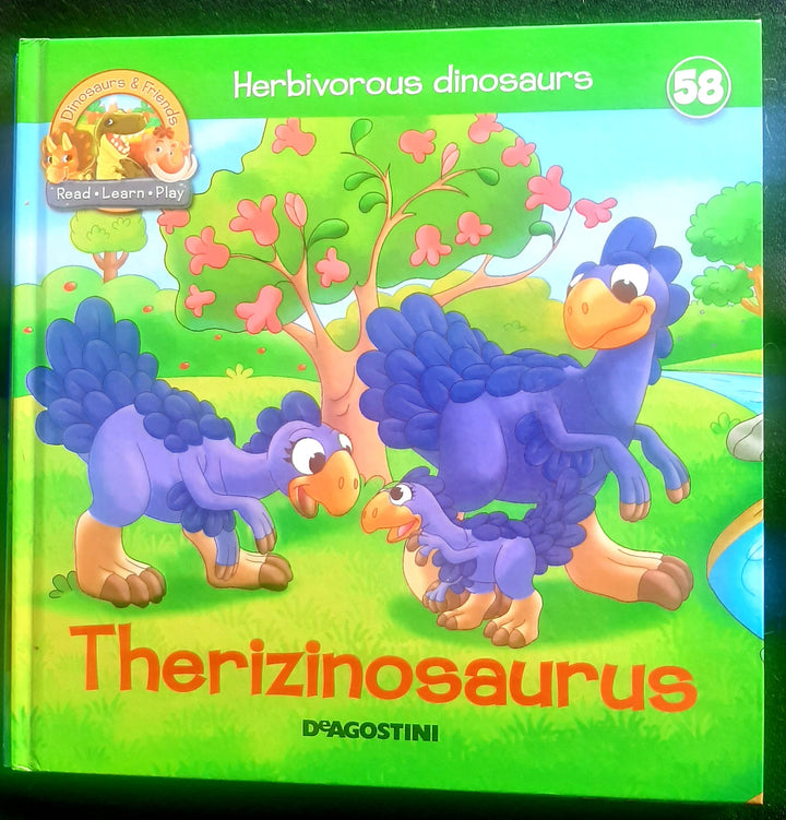 Front Cover Of Herbivorous Dinosaurs: Therizinosaurus (Deagostini)