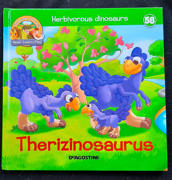 Front Cover Of Herbivorous Dinosaurs: Therizinosaurus (58) (Deagostini
)