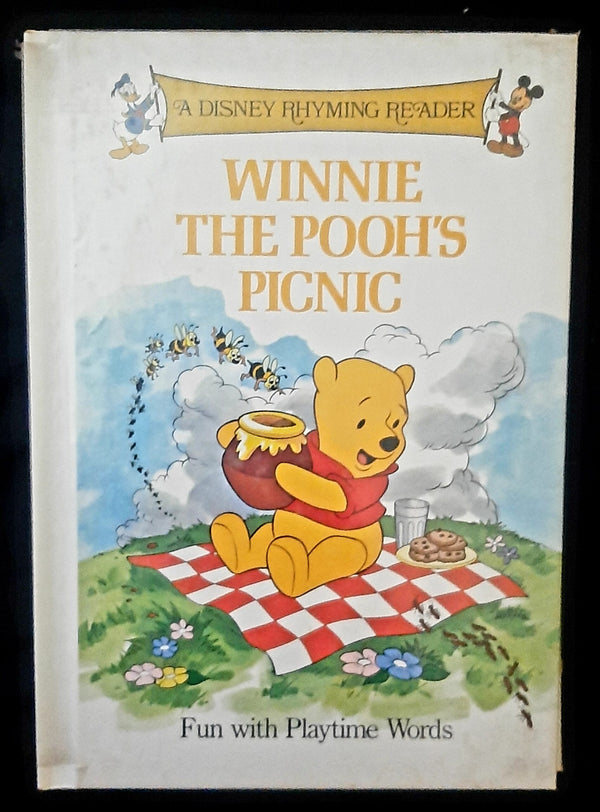 Front Cover Of A Disney Rhyming Reader: Winnie the pooh's picnic