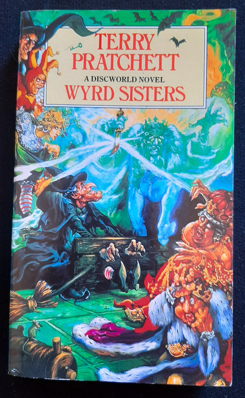 Front Cover Of Wyrd Sisters (Discworld #6) (Terry Pratchett
)