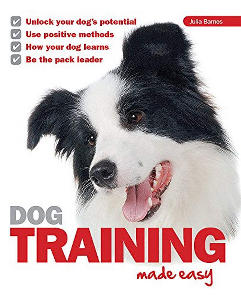 Front Cover Of The Best-Selling Book Dog Training Made Easy Julia Barnes