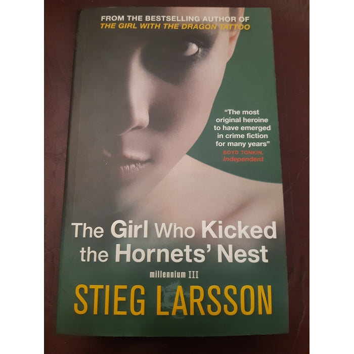 Front Cover Of The Best-Selling Book The Girl Who Kicked the Hornets' Nest Stieg Larsson