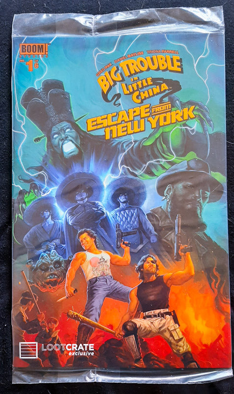 Front Cover Of Big Trouble In Little China Escape From New York #1 (2016) Lootcrate ((W) Greg Pak))