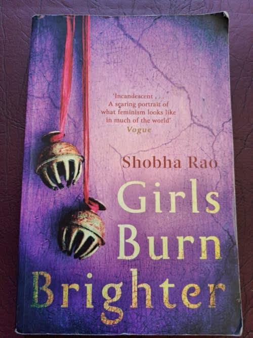 Front Cover Of The Best-Selling Book Girls Burn Brighter Shohba Rao